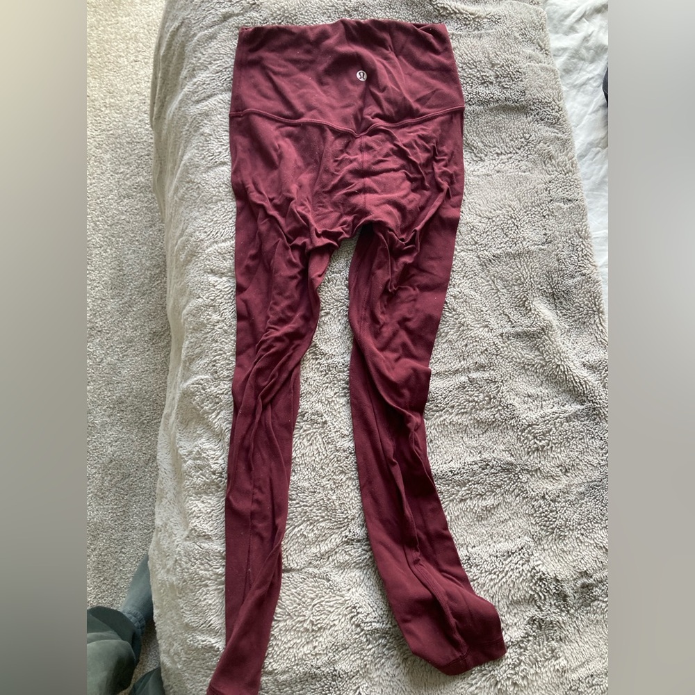 Lululemon Athletica Maroon Align Leggings Size 4